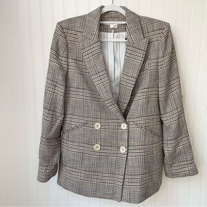 Veronica Beard Parineti Plaid Dickey Jacket Blazer Size 4